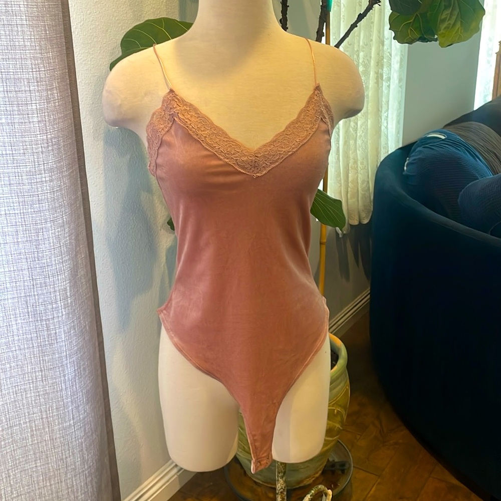 Spaghetti strap bodysuit.
